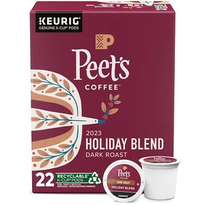 Peet'S Coffee , Dark Roast K-Cup Coffee Pods for Keurig Brewers - Holiday Blend - Picture 1 of 7