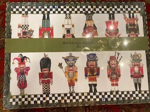 Lot of 4MacKENZIE CHILDS NUTCRACKER BRIGADE CORK BACKED PLACEMATS 12" x 16"NIP - Picture 1 of 9
