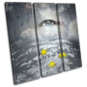 surreal concept Fantasy TREBLE Leinwand Wand Kunst Bild drucken - Bild 1 von 1