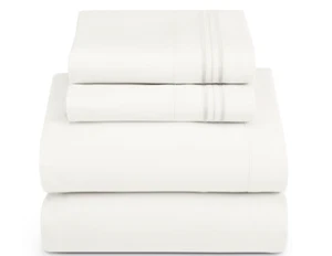 Clara Clark Microfiber 4 pc King Off White Sheets  Allergy Free 1800 Premier Set - Picture 1 of 2