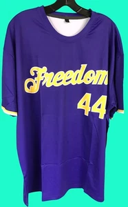 UNBRANDED Freedom 44 Purple/Yellow Short-Sleeve VGC 100% Polyester- 2XL - Picture 1 of 6