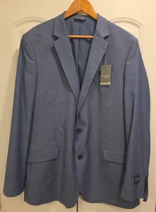 NWT  Madison Modern Fit Motion Stretch Blazer 48L Gray  Jacket Business Classic - Picture 1 of 16