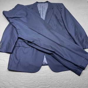 Traje Holland & Sherry Para Hombre 50 Azul Marino Pecho Único 40X30 Pantalones LEER - Imagen 1 de 24