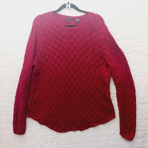 Sweater Pullover Jeanne Pierre XXL Christmas Red Cozy Soft Girl Heritage Classic - Picture 1 of 9