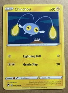 Pokemon Silver Tempest Chinchou 051/195 - Imagen 1 de 1