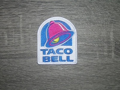 Taco Bell Retro Throwback Fast Food Embroidered Iron On Patch 2.5" x 3"