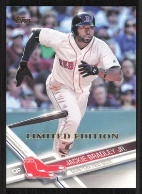 2017 Topps JACKIE BRADLEY JR Limited Edition BOSTON RED SOX card 1,000 made #245 - Image 1 of 2