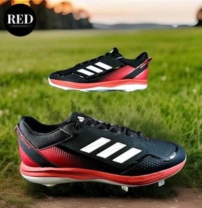 Botines de béisbol Adidas Icon 7 S23858 de metal rojo negro - para hombre talla 16 - Imagen 1 de 14