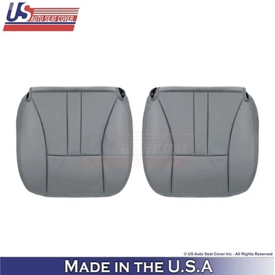 2004-2007 For Chrysler Town & Country Leatherette Front Bottom Covers Med Gray - Image 1 of 4