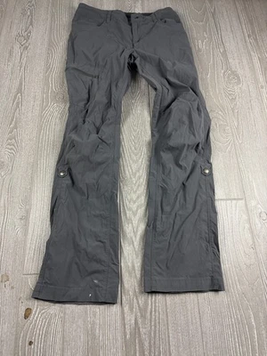 Pantalones de mujer Patagonia talla 2 gris nailon pierna recta entrepierna 30 Foto 1 de 4