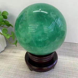 2.6kg Natural green fluorite ball reiki Crystal sphere decor crystal heal gift - Bild 1 von 6