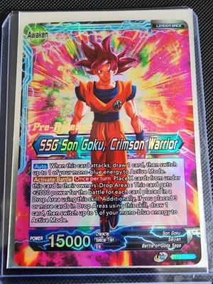 Pre-release SSG Son Goku, Crimson Warrior BT16-020 Dragon Ball Super Card - Image 1 of 2