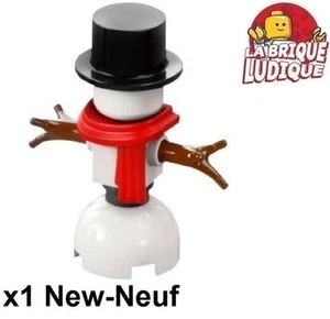 LEGO Figürchen Minifig City Schneemann Schnee Schal Tuch Scarf Hut Neu - Bild 1 von 1