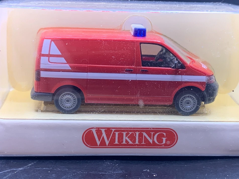 Wiking Modellbau Auto 1:87 H0 OVP Feuerwehr VW Transporter 608 Foto 1 de 1