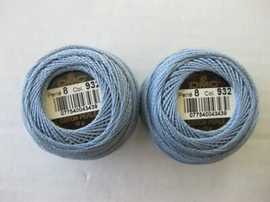 DMC Cotton Perle Thread Size 8 Needlepoint 10g France Lot of 2 - Picture 1 of 113