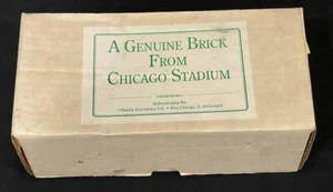 GENUINE BRICK FROM CHICAGO STADIUM NHL BLACKHAWKS NBA BULLS COA PLAQUE - Picture 1 of 3