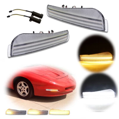 Luz de señal de giro dinámica LED DRL para Pontiac Firebird Trans Am 93-97 Foto 1 de 4