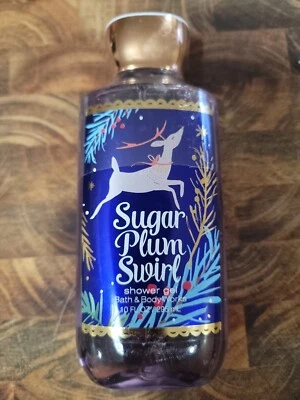NEW BATH & BODY WORKS SUGAR PLUM SWIRL SHOWER GEL-10 FL OZ  Foto 1 de 2