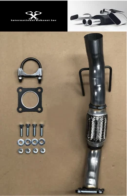 Fit: 2007-2009 Volkswagen Jetta City 2.0L Direct Fit Exhaust Flex Pipe - Image 1 of 4