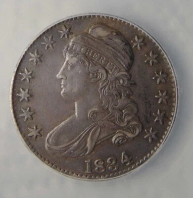 1834 Capped Bust Silver Half Dollar - ICG AU53, SWEET COIN! - Image 1 of 4