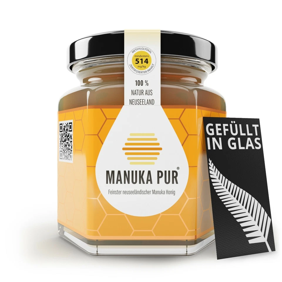 Manuka Honey PUR MGO 514+ 250g - Premium New Zealand - 100% Pure & Lab Tested - Image 1 of 4