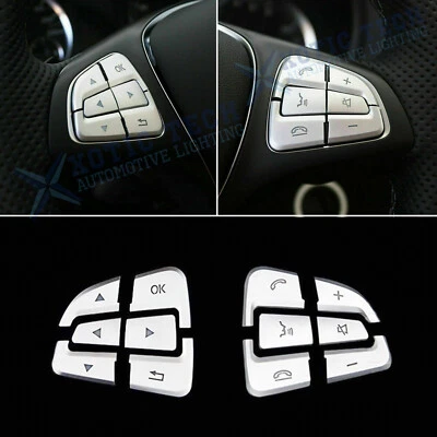 1Set Steering Side Button Cover Trim for MercedesBenz GLE GLS A B GLA CLS Class - Image 1 of 4