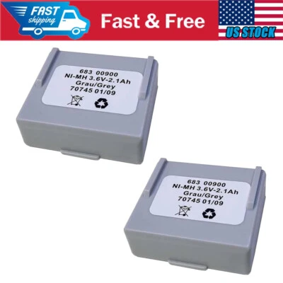 2 PIEZAS Batería Nueva 3.6V 2100mAh 68300900 para Mando a Distancia HETRONIC (STOCK EE. UU.). Foto 1 de 4