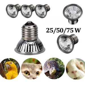 25/50/75W UVA+UVB Heat Emitter Lamp Bulb Lights Heaters for Reptile Tortois F4U1 - Picture 1 of 11