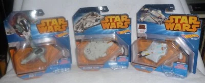 Star Wars Hot Wheels Slave 1 Millenium Falcon Rebels Ghost en paquete Foto 1 de 4