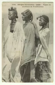 África - Sudán - - Tres señoritas - Estampilla postal años 1910 - Imagen 1 de 2
