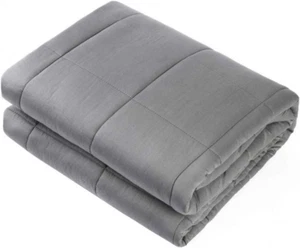 Adult Weighted Blanket Queen Size（15lbs 60"x80"） Heavy 60"x80", Dark Grey  - Bild 1 von 7