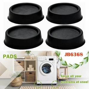Anti Vibration Washing Machine Support Anti Slip Rubber Feet Pad Mat Base JB6368 - Picture 1 of 13