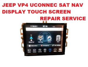 SERVICIO DE REPARACIÓN DE PANTALLA TÁCTIL PANTALLA SATELITAL NAVEGACIÓN JEEP VP4 UCONNEC - Imagen 1 de 5