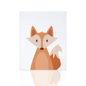 Quadro moderno per bambini Volpe - ideale per la cameretta nascita animali - Picture 1 of 4