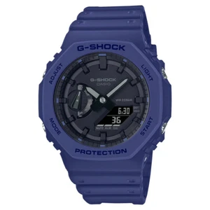 Casio G-Shock GA-2100-2AER Herren Unisex Blau Schwarz Chronograph Digital Analog - Bild 1 von 7