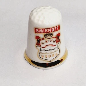 Collectors Thimble - "Smirnoff Vodka" - Bone China - #44 - Picture 1 of 4