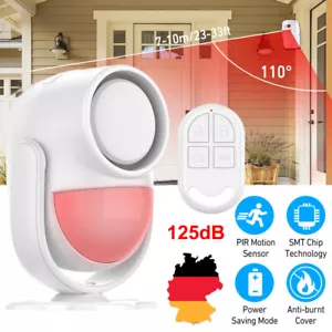 Bewegungsmelder Alarm Bewegungssensor Mit Fernbedienung 125 Db Alarmanlage Haus. - Bild 1 von 14