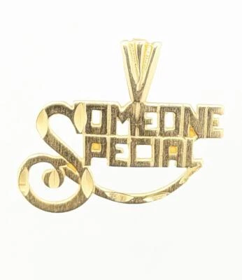 Colgante de amor clásico especial Michael Anthony de oro amarillo macizo de 14 quilates de 0,84 g Foto 1 de 4