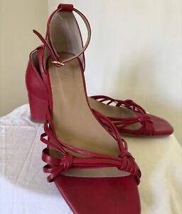 Red Sandals Size 5