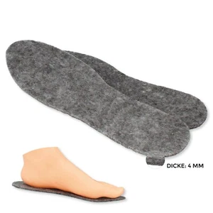 Einlegesohlen Filz Sohlen Damen Herren Stärke ca. 4mm Easy Filz Gr. 36-46 filsko - Bild 1 von 7