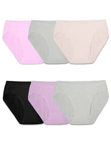 Fruit of the Loom Girls Brief Underwear, 6 Pack - Picture 1 of 2