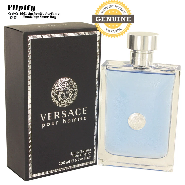 Versace Pour Homme de Versace EDT spray para hombres ~ 3,4 oz 6,7 oz 1,7 oz 1 0,17 oz Foto 1 de 1