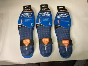 Airplus Herren Größe 7-13 Memory Komfort Druckentlastung Schuheinlagen 3er Pack - Bild 1 von 2