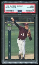 1992 Classic Four Sport Derek Jeter #231 - PSA 10