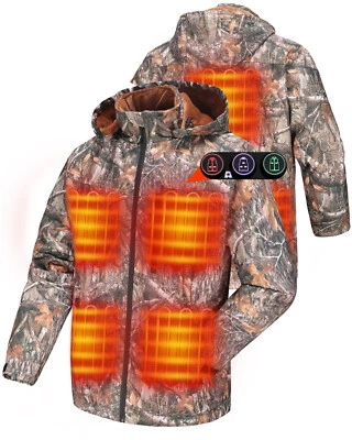 Heated Hunting Jacket with Battery, Heated Coat with Detachable Hood - Image 1 of 4