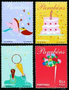 Portugal 2001 Greetings, Celebrations & Best Wishes, Flowers, Heart et UNM / MNH - Picture 1 of 1