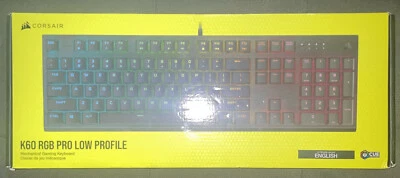 CORSAIR K60 RGB PRO Low Profile Wired⌨️Mechanical Gaming Keyboard Black ⌨️ - Image 1 of 4