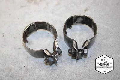 1970 Honda CB450 Super Sport EXHAUST MUFFLER CLAMPS Q13-1598.AAC - Image 1 of 4