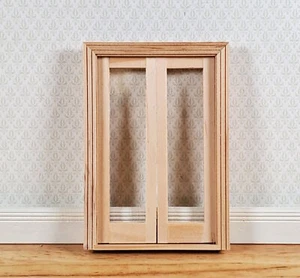 Dollhouse HALF SCALE 1:24 French Doors Wood HWH6011 Houseworks - Picture 1 of 5