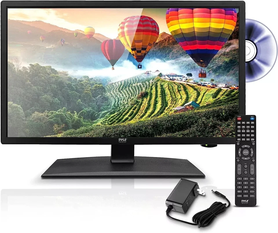 Pyle 21.5’’ ELED RV Digital TV - FHD Flat Screen TV with Multimedia Disc Combo - Image 1 of 4